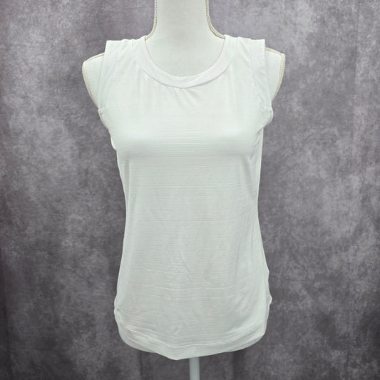 Talbots White Sportswear UPF 50+ Protection Active Tank Top Small Petite SP
