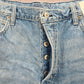 Arizona Jeans Co Blue Hi Rise Button Jeans Cotton Denim Pants Shorts Plus 19