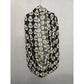 Black Skull Printed Large Gothic Grunge Infinity Scarf OSFM