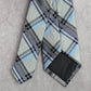 Perry Ellis Portfolio Striped Blue Gray Tartan Plaid Executive Neck Tie Men's