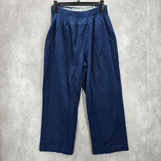 White Stag Blue Trousers Cotton Lace Joggers Sweatpants Bottom Pants M Medium