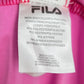 Fila White Red Pink Muscle Tee Tank Sleeveless Activewear Sportswear Top Small