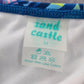 Sand Castle Blue Floral Print Bikini Bottoms Swimwear Medium