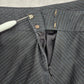 Ann Taylor Navy Blue Stripe Vintage Flare Knee Length Executive Skirt Plus 14