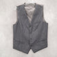 Gray 4 Button Point Welt Pocket Waistcoat Preppy Formal Tuxedo Suit Vest S 38R