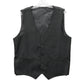 Black 5 Button Welt Pocket Point Waistcoat Formal Preppy Tuxedo Suit Vest L 44R