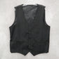Black 5 Button Welt Pocket Point Waistcoat Formal Preppy Tuxedo Suit Vest L 44R