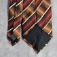 Stafford Essentials Brown Orange Stripe 100% Executive Corporate Mens Neck Tie