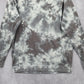 Modern Canvas Gray Tie Dye Long Sleeve Cotton Sweater Cardigan Top Medium