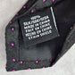 Van Heusen Studio Black Purple Polka Dot Geometric Executive Silk Neck Tie Men's
