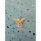 Silver Angel with Red Stone Brooch Pin