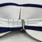 Mossimo Blue Stripe Bandeau Padded Sports Beach Bikini Bralette Swim Top S Small