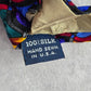 J. Garcia Purple Swirl Geometric Abstract Silk Neck Tie Men's
