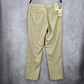 Haggar Tan Performance Microfiber Slacks Dress Pants Plain Straight Fit 32Wx30L