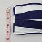 Mossimo Blue Stripe Bandeau Padded Sports Beach Bikini Bralette Swim Top S Small
