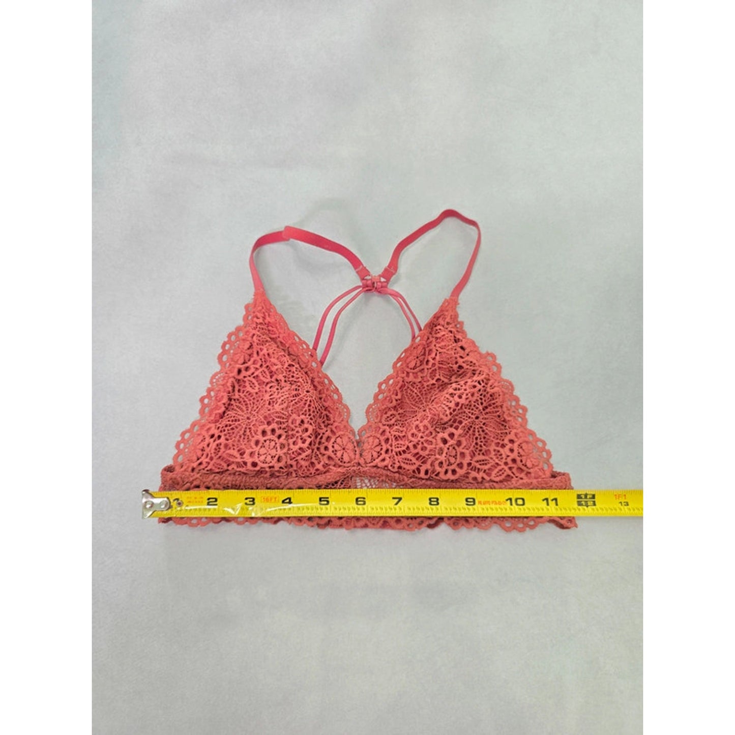 Colsie Rust Lace Floral Fairy Bridal Whimsy Romantic Bralette Small