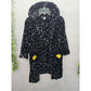 Pl Sleep Black Cute Monster Face Graphic Printed Embroidered Fluffy Bath Robe Boys 6
