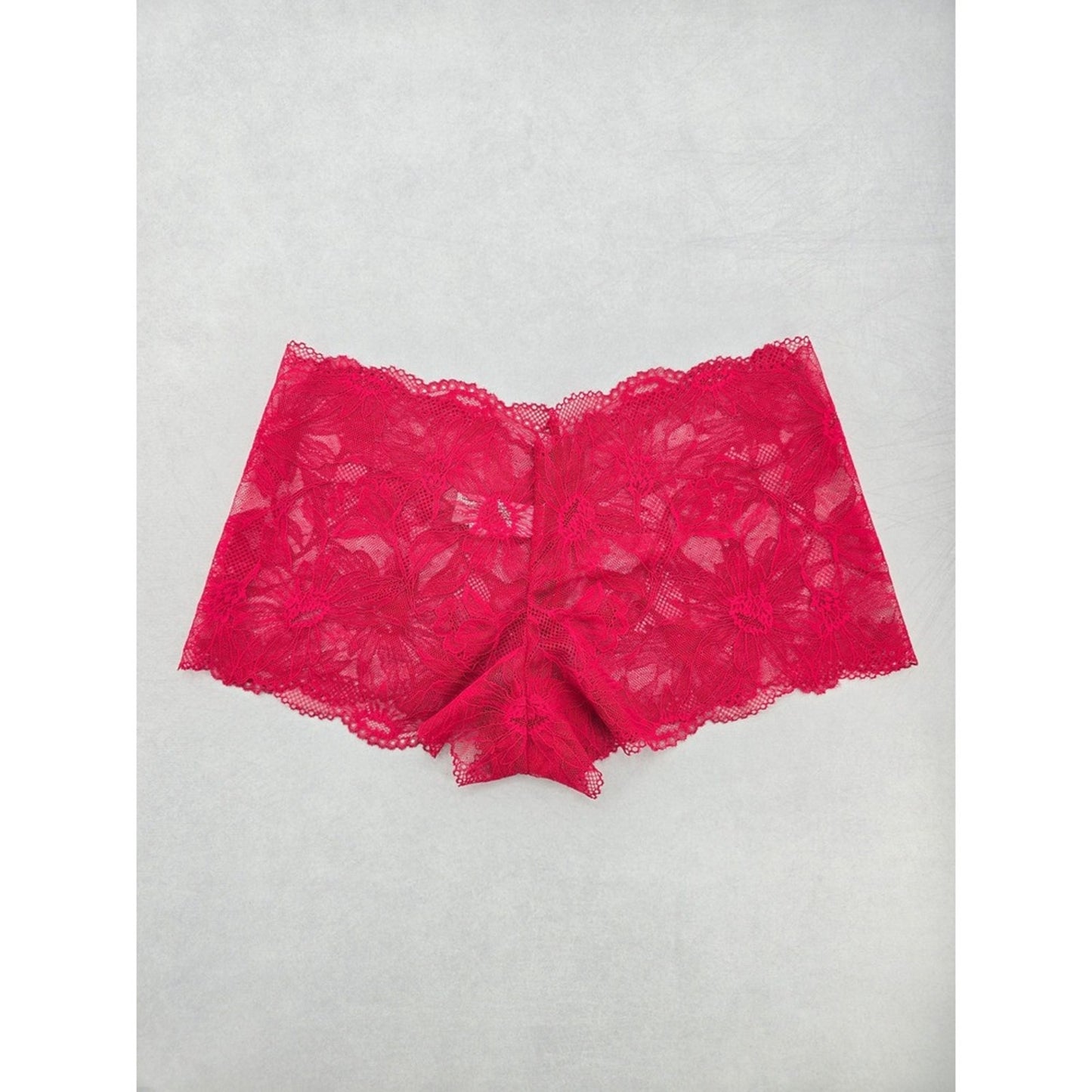Red Lace Hipster Floral Style Joyspun Panties XL 16/18