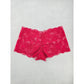 Red Lace Hipster Floral Style Joyspun Panties XL 16/18