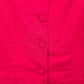 Sag Harbor Red Cotton Linen Floral Lace Crochet Vintage Y2K Blouse Top Medium 8P