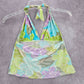 Anne Klein Green Floral Halter Swimwear Tankini Tank Top Medium M 8