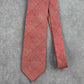 Chaps Red White Stripe Executive Geometric Plaid Tartan 100% Silk Men's Neck Tie