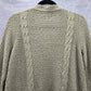 Sonoma Tan Sweater Drape Acrylic Open Style Long Sleeve Cardigan Petite Medium