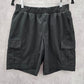 Old Navy Black Flat Front Cargo Active Bottoms Pants Shorts Small