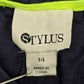 Stylus Blue Bermuda Flat Front Bottoms Pants Shorts Plus 14
