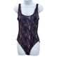Nicole Miller Studio One Piece Purple Swimsuit Beach Vacation Resort 90s Medium