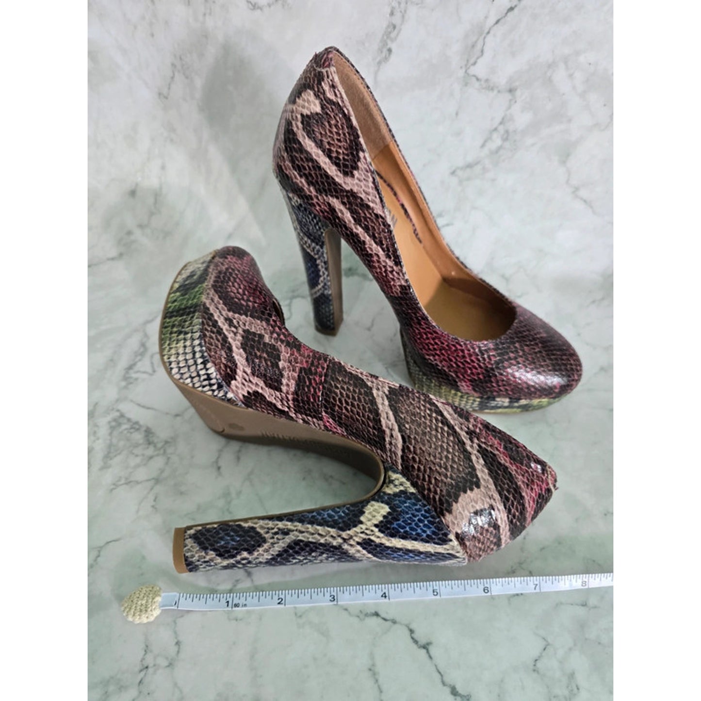 Cosmopolitan Animal Print Platform High Heel Shoes 7M