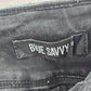 028. Blue Savvy Black Skinny Pants Denim Distressed Jeans 5/27