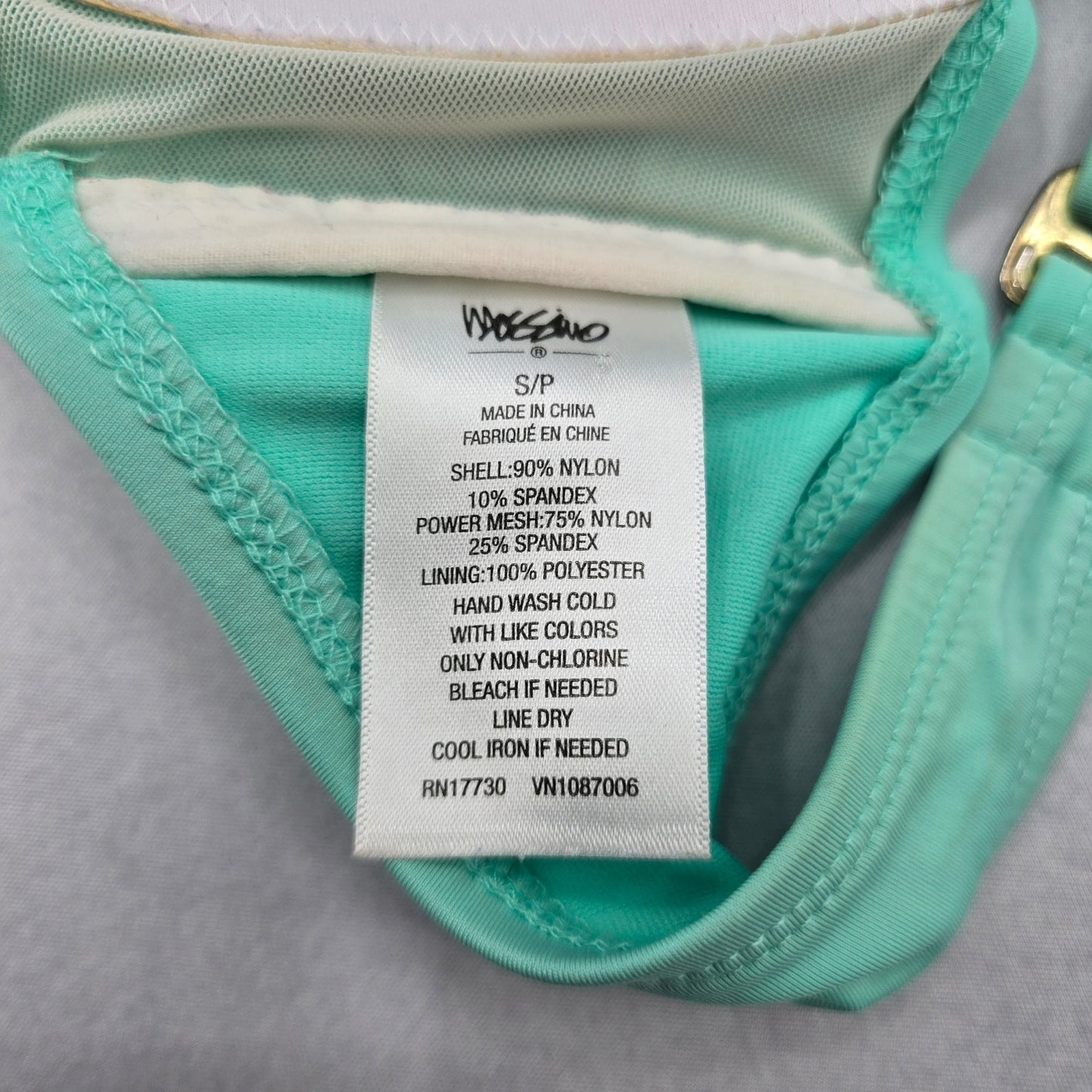 Mossimo Green Crisscross Strapless Bandeau Bikini Bralette Swim Top S Small