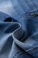 Blue 4 Buttons Front Tapered Casual Loose Fit Jeans