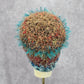 Blue Funky Vintage Y2K Bucket Beanie Skater Brown Fringe Knit Crochet Whimsy Hat