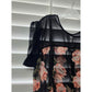 Live 4 Truth Black Floral Sheer Mermaid Tail Plus Size Top 1X