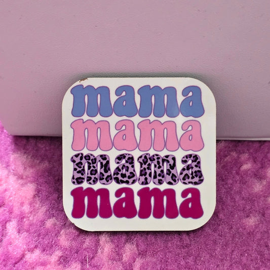 Mama Blue Handmade Square Refrigerator Magnet
