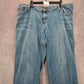 056. Venezia Bootcut Blue Stretch Straight Denim Wide Leg Pants Jeans 6