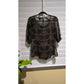 East 5th Black Sheer Whimsy Floral Top Medium