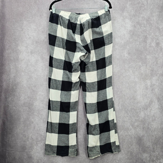 Old Navy Black White Gingham Maternity Lounge Pajama Bottoms Pants Small