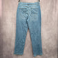 Gloria Vanderbilt Amanda Light Blue Zip Up Button Womens Regular Jeans Size 12