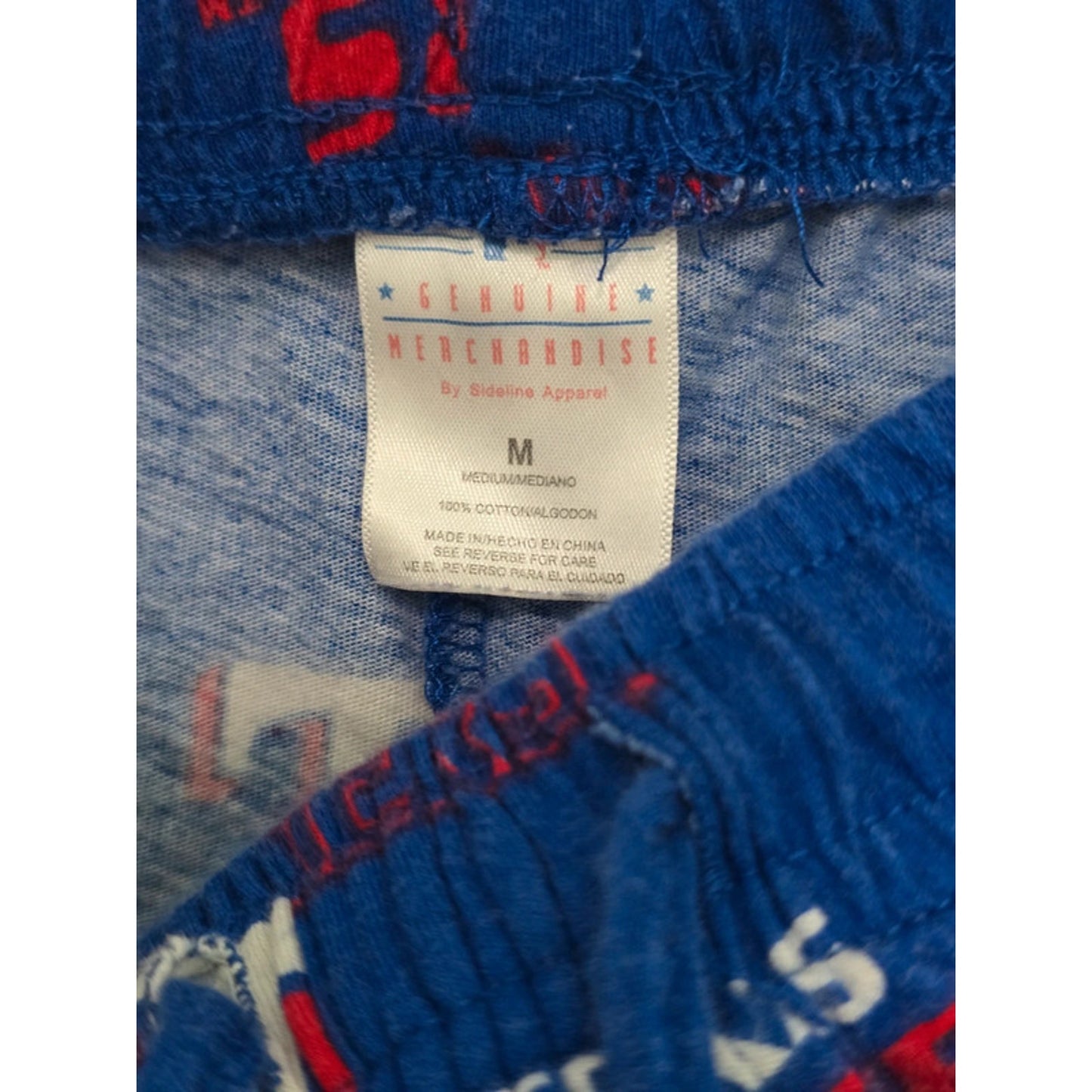 Texas Rangers Printed Blue Boxer Pajama Bottoms Mens Shorts Medium