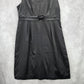 George by Mark Eisen Black Knee Length Sleeveless Flare Buckle Formal Dress 12