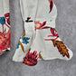 Ann Taylor Loft Petite White Floral Long Sleeve Flare Spring Top Blouse XXSP