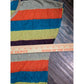 Multicolor Stripes Tie Front Disco Party Summer Top Medium