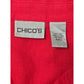 Chico's Red 100% Linen Button Up Top Large Size 2