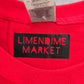 Red Wanderlust Yellow Cotton Handmade Boho Tshirt Large