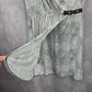 Michael Kors Black White Wrap Midi Knee Length Short Sleeve Dress Large