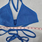 Blue Triangle Sports Active Tie Halter Beach Bikini Bralette Swim Top S Small