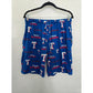 Texas Rangers Printed Blue Boxer Pajama Bottoms Mens Shorts Medium